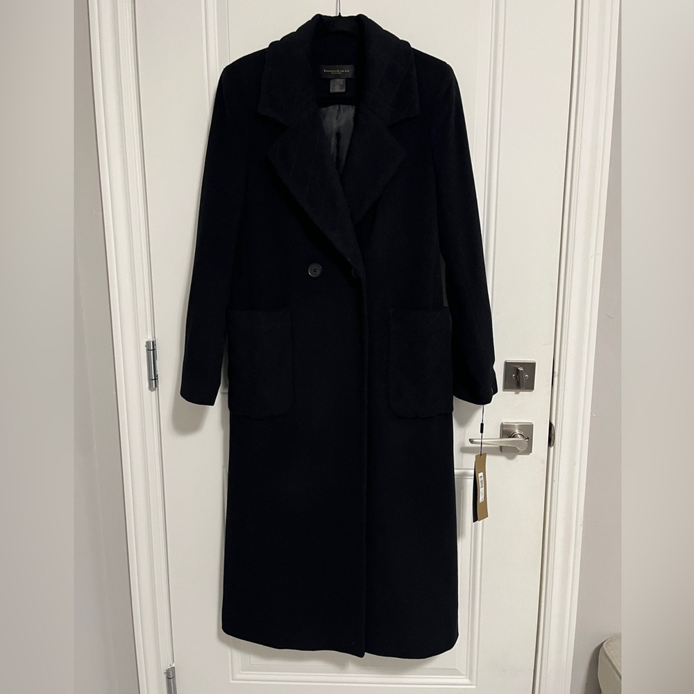 NWT - Donna Karan New York Women's Wool Cashmere Blended Maxi Coat - US 8